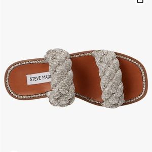 Steve Madden Newbie Braided Rhinestone sandals